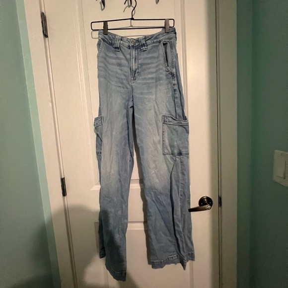 American Eagle Cargo Jeans Size‎ 0 - Picture 1 of 2